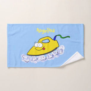 Funny Cartoon Eisen Wäsche Illustration Badhandtuch Set