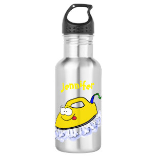 Funny Cartoon Eisen Wäsche Illustration Edelstahlflasche