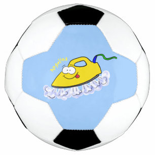 Funny Cartoon Eisen Wäsche Illustration Fußball