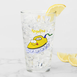 Funny Cartoon Eisen Wäsche Illustration Glas
