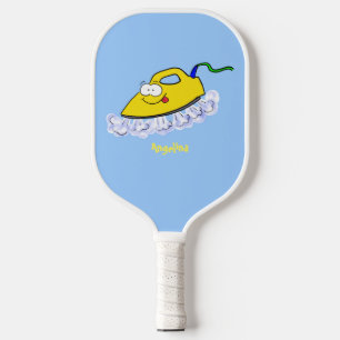 Funny Cartoon Eisen Wäsche Illustration Pickleball Schläger