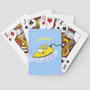 Funny Cartoon Eisen Wäsche Illustration Spielkarten