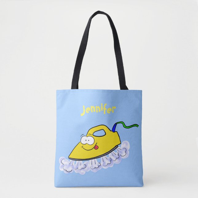 Funny Cartoon Eisen Wäsche Illustration Tasche (Vorderseite)
