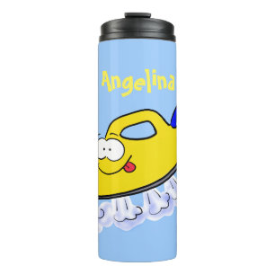 Funny Cartoon Eisen Wäsche Illustration Thermosbecher