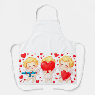 Funny Cartoon Engel Geschenk für Liebe Sie Schürze