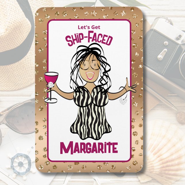 Funny Cartoon Female Schifffahrtsgesellschaft Luga Magnet (Von Creator hochgeladen)