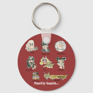 Funny Cartoon Frankly Scarlet Schlüsselanhängers Schlüsselanhänger