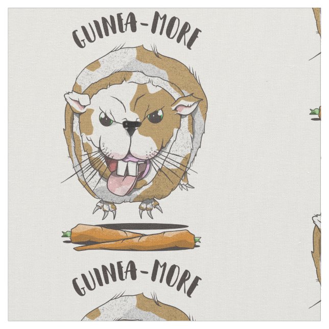 Funny Cartoon Guinea Pig Stoff (Nahaufnahme)