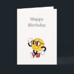 Funny Cartoon Happy Birthday Card Dankeskarte<br><div class="desc">Das ist eine schöne und ungewöhnliche Geburtstagskarte.</div>