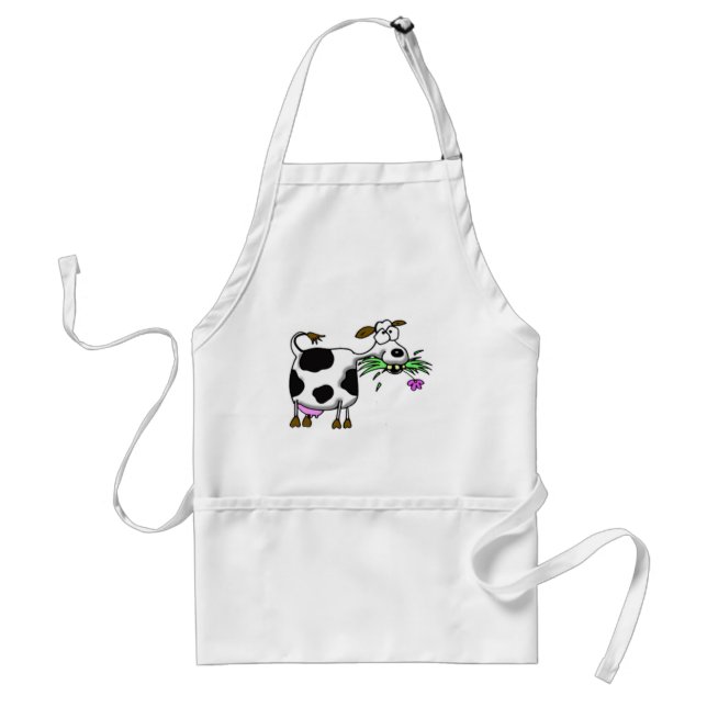 Funny Cartoon Kuh Geschenke und Zubehör verrückte  Schürze (Vorne)