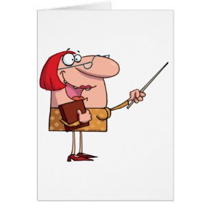Funny Cartoon Lehrerin