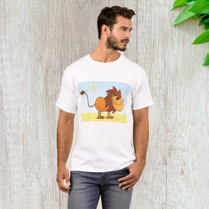 Funny Cartoon Löwe in Sun Safari Tier T-Shirt