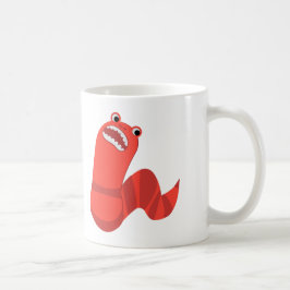 Funny Cartoon Mongolian Death Worm Kaffeetasse