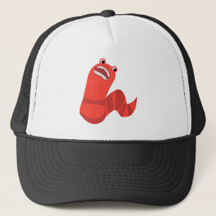 Funny Cartoon Mongolian Death Worm Truckerkappe