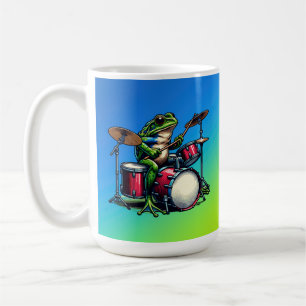 Funny Cartoon Octopus Gitarre spielen Kaffeetasse