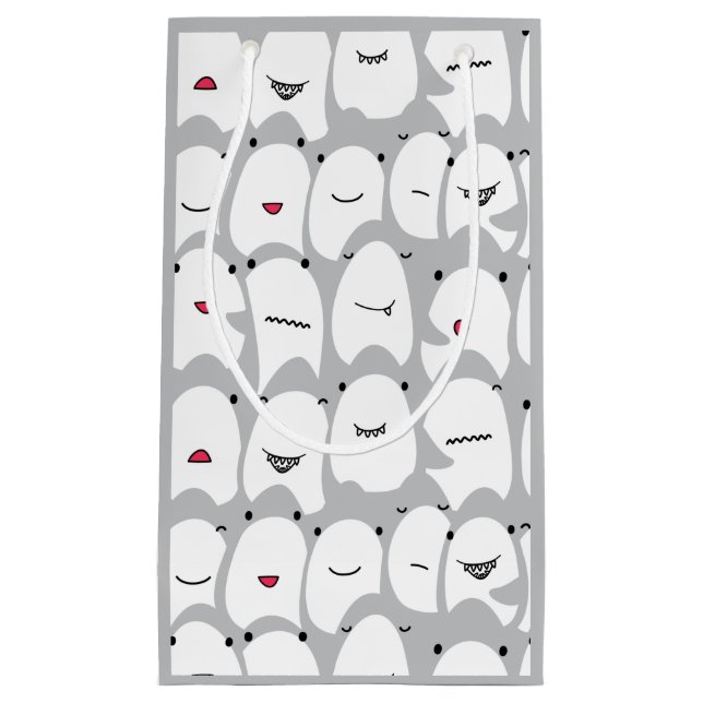 Funny Cartoon Sharks Kleine Geschenktüte (Vorderseite)