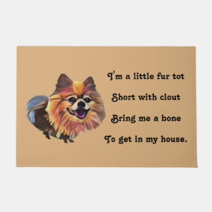 Funny Cartoon Spitz Doormat Fußmatte