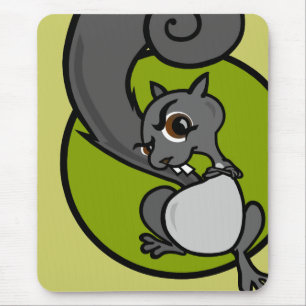 FUNNY CARTOON SQUIRREL MAUSPAD