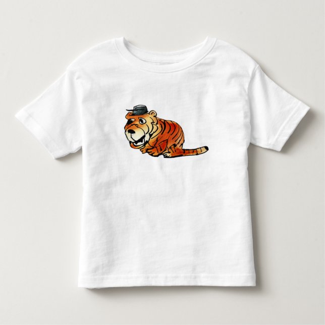 Funny Cartoon Tiger Infant Shirt - Unique Animal B (Vorderseite)