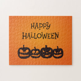 Funny Carved Halloween Pumpkin Quartett