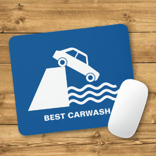 Funny Carwash Sign Mousepad