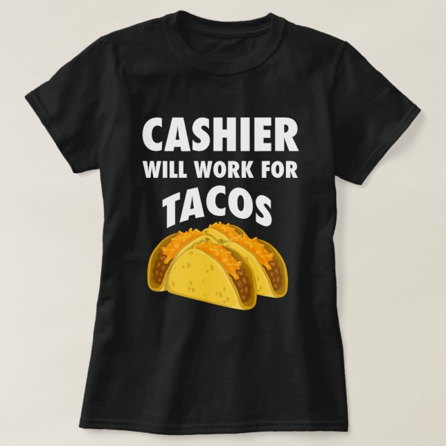 Funny Cashier Geschenkhemd T-Shirt (Design vorne)