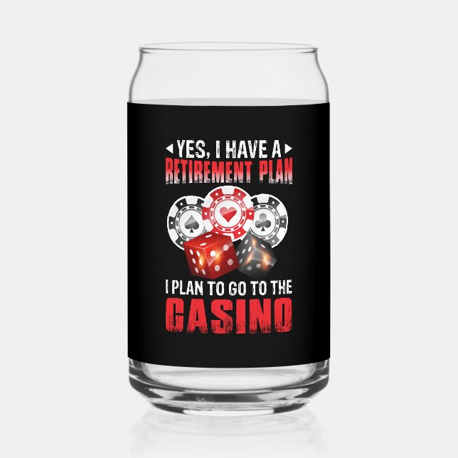 Funny Casino Altersvorsorge-Spiel Dosenglas (Vorderseite)