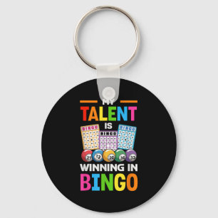 Funny Casino Ausrüstung Bingo Spieler Männer Fraue Schlüsselanhänger