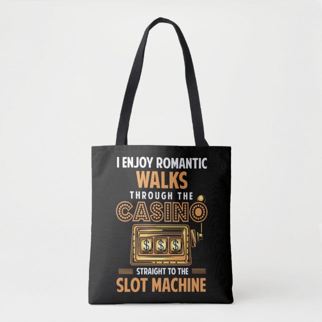 Funny Casino Liebhaber von Glücksspielen Tasche (Vorderseite)