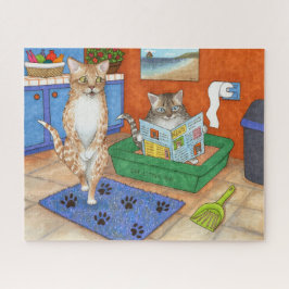 Funny Cat 538 Badezimmer Kunst