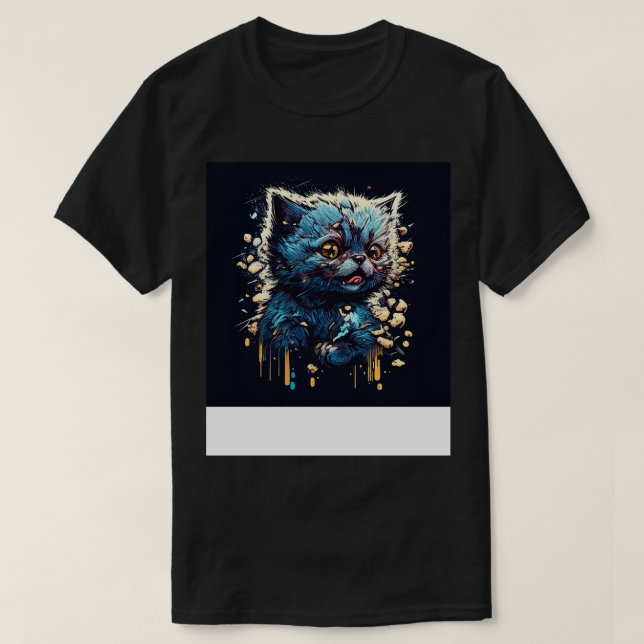 Funny Cat 5 T-Shirt (Design vorne)