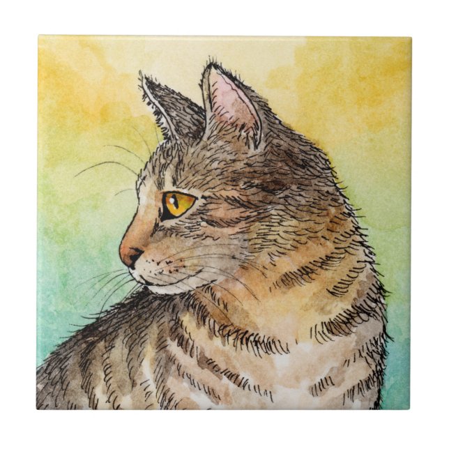 Funny Cat 645 Fliese (Vorderseite)