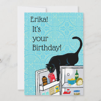Funny Cat 9 Lebt Personalisiert Geburtstag Karte