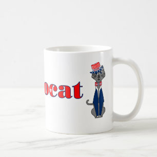 Funny Cat Abstimmung Demokratie in Politik Kaffeetasse