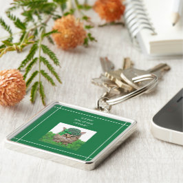 Funny Cat am St. Patrick's Day Schlüsselanhänger