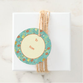 Funny Cat and Fish Geschenkanhänger