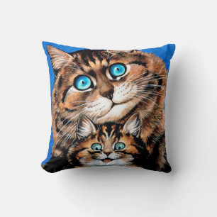 Funny Cat and Kitten, Louis Wain Kissen