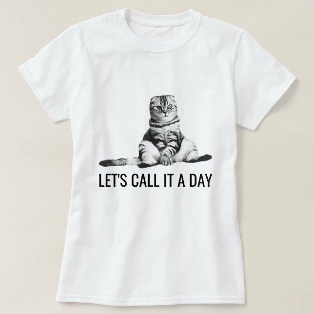 Funny Cat anpassbar T-Shirt (Design vorne)