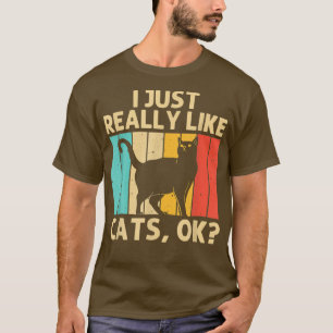 Funny Cat Art for Men Women Black Cat Lovers Cat P T-Shirt