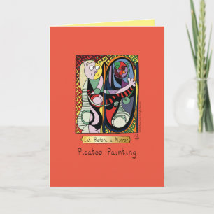 Funny Cat Artist Karte