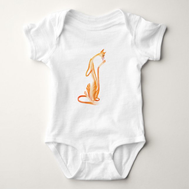 Funny Cat Baby Bodysuits (Vorderseite)