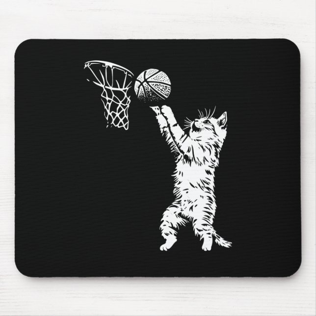 Funny Cat Basketball Mousepad (Vorne)