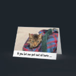 Funny Cat Birthday Card Karte<br><div class="desc">Wünschen Sie Ihrem Liebsten einen guten Geburtstag mit dieser Karte!</div>