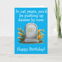 Funny Cat Birthday Geschenk Dark Spaß RIP Thema