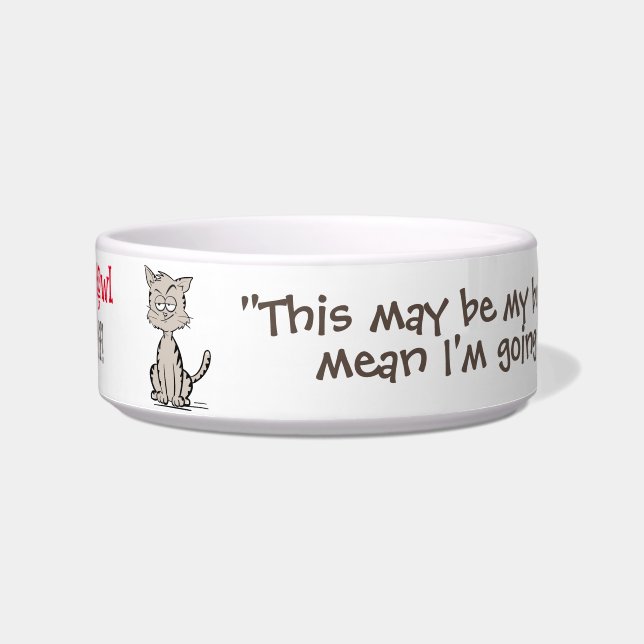 Funny Cat Bowl, individuell für Ihren Furry Friend Napf (Vorderseite)