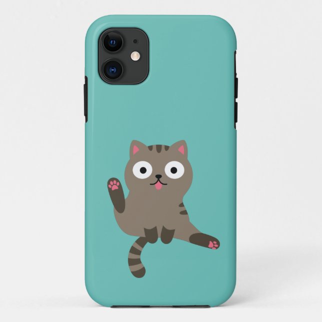 Funny Cat Case-Mate iPhone Hülle (Rückseite)