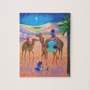 Funny Cat Christmas Camel Wise Men Creationarts