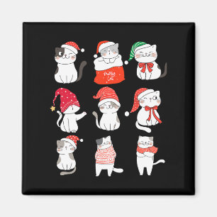 Funny Cat Christmas Niedlich Kitten für wen Lieben Magnet
