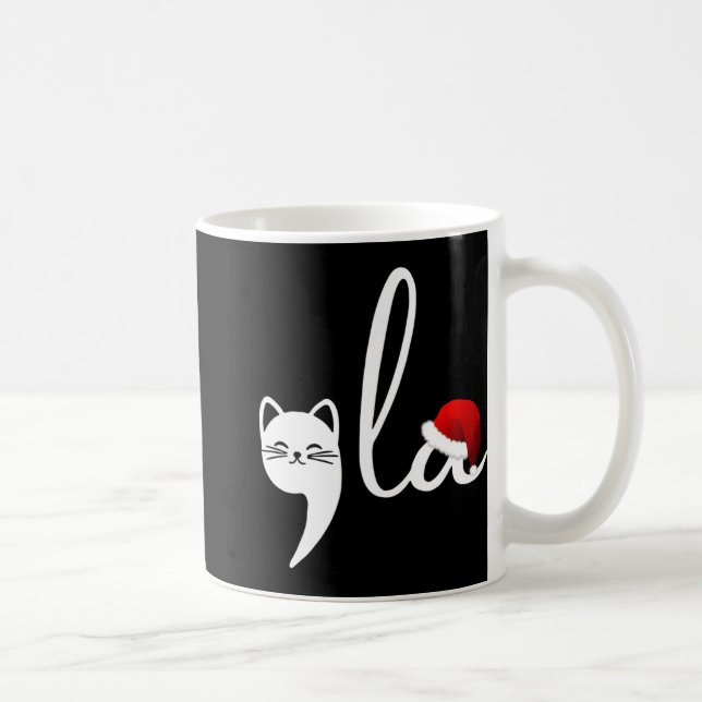 Funny Cat Comma La Kamala Harris Christmas Santa H Kaffeetasse (Rechts)