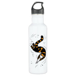 Funny Cat Creature mit Skelettgriff Hand schwimmen Edelstahlflasche